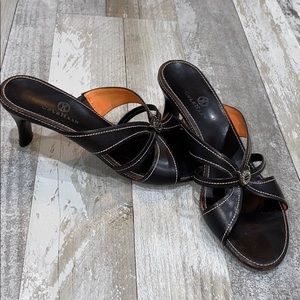 Cole Haan Women's Brown Backless Sandals Size 9